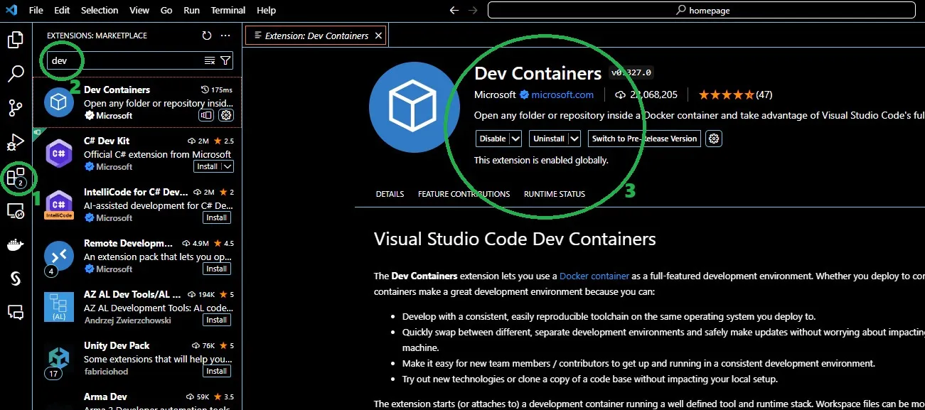 Docker Desktop docker-python container started
