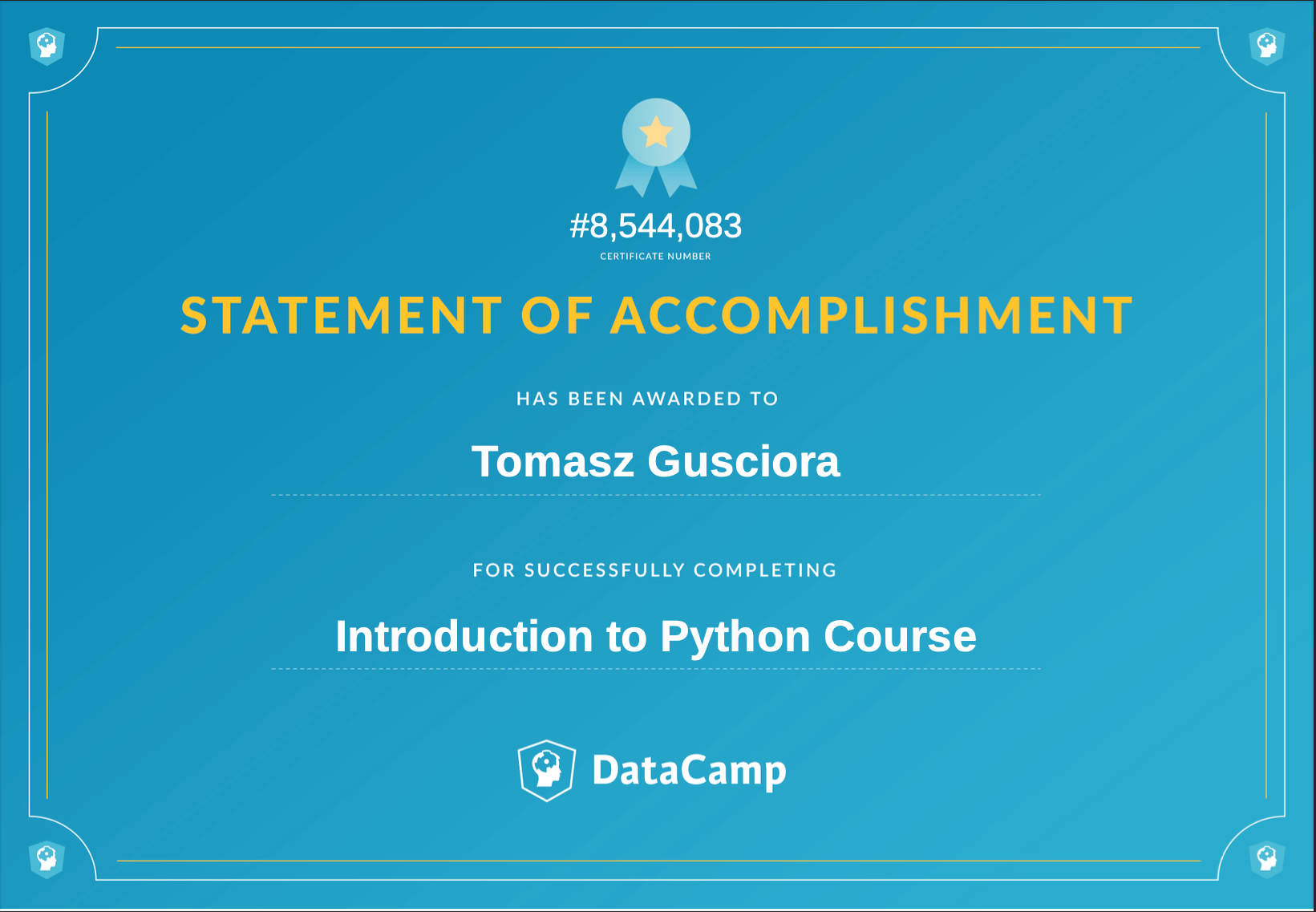 2019-02: DataCamp Python Introduction