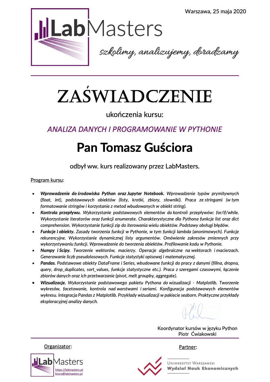 2020-05: Labmasters: Data Analysis & Programming in Python