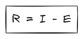 Mathematical model for rate of stored kcal