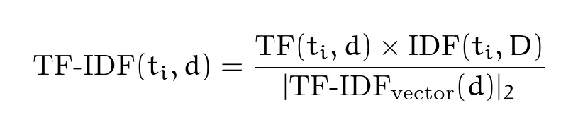 TF-IDF equation scikit version